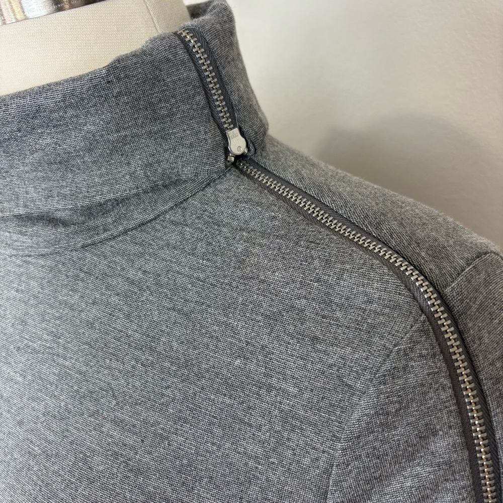 COS Women's Funnel Neck Zippered Neck & Arm Knit Top Size‎ 6 Modern Contemporary - Picture 4 of 16